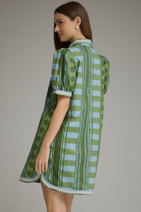 Dot & Stripe Mini Dress
