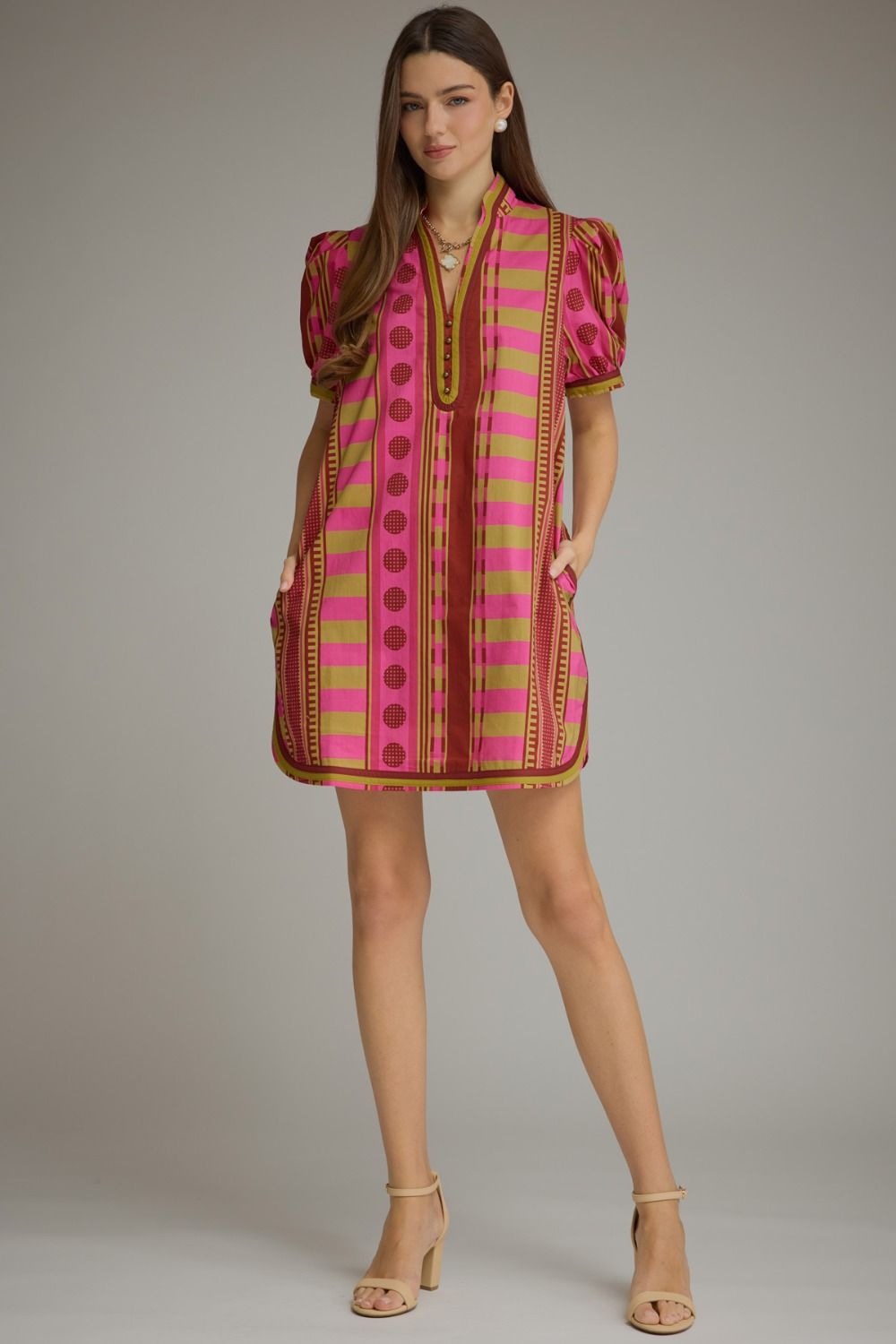 Dot & Stripe Mini Dress
