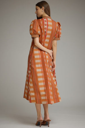 Dot & Stripe Midi Dress