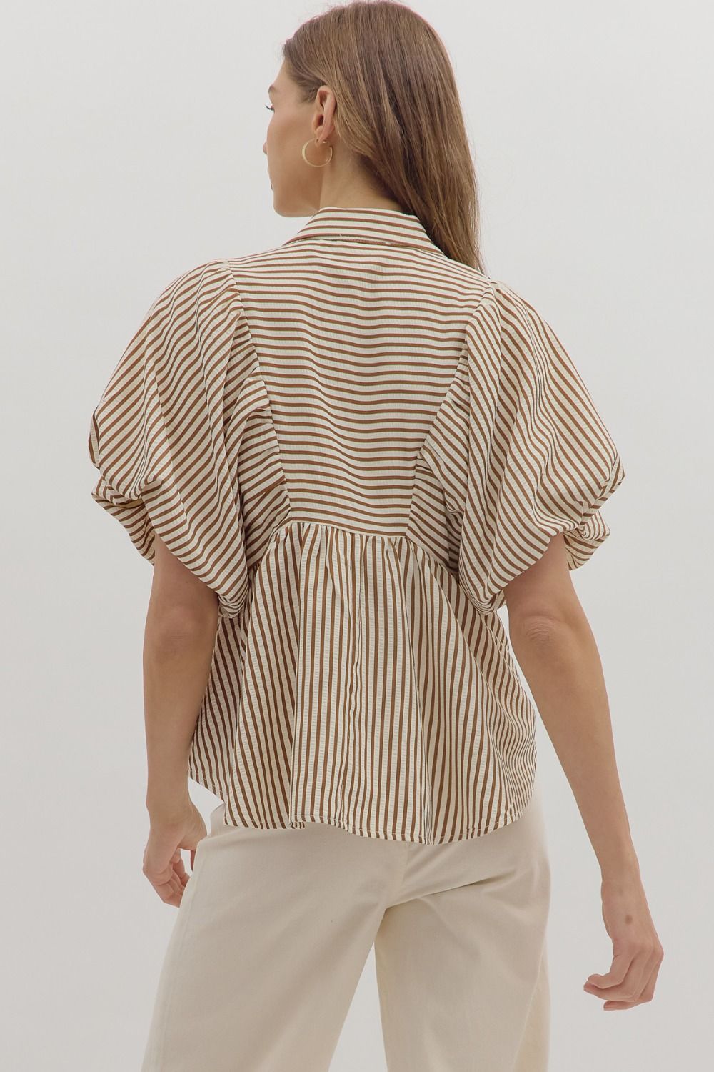Striped Dolman Sleeve Top