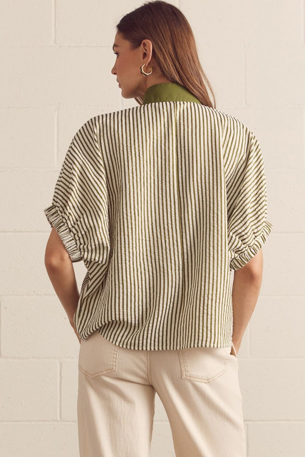 Striped Dolman Top