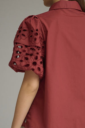Puff Eyelet & Scallop Trim