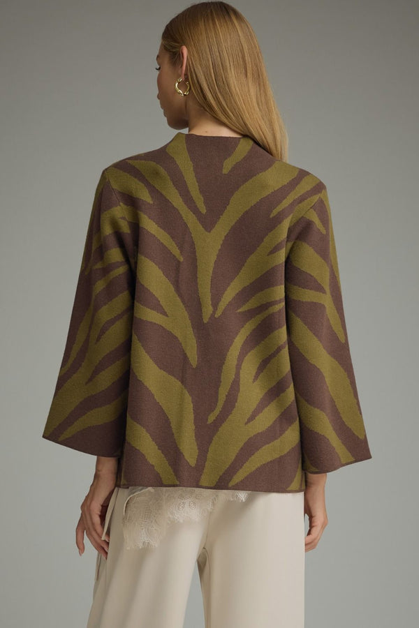 Abstract Animal Sweater Top