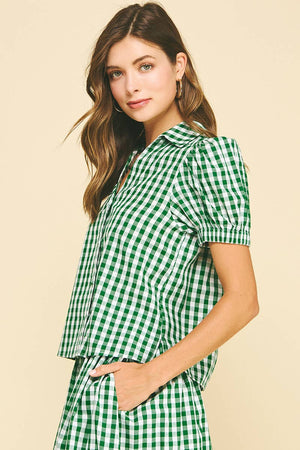 Gingham Button Down Shirt