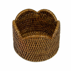 Rattan Scallop Wine Coaster