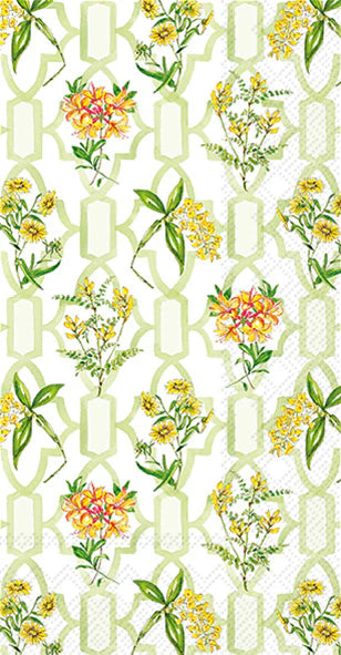 Green Trellis Guest Towel