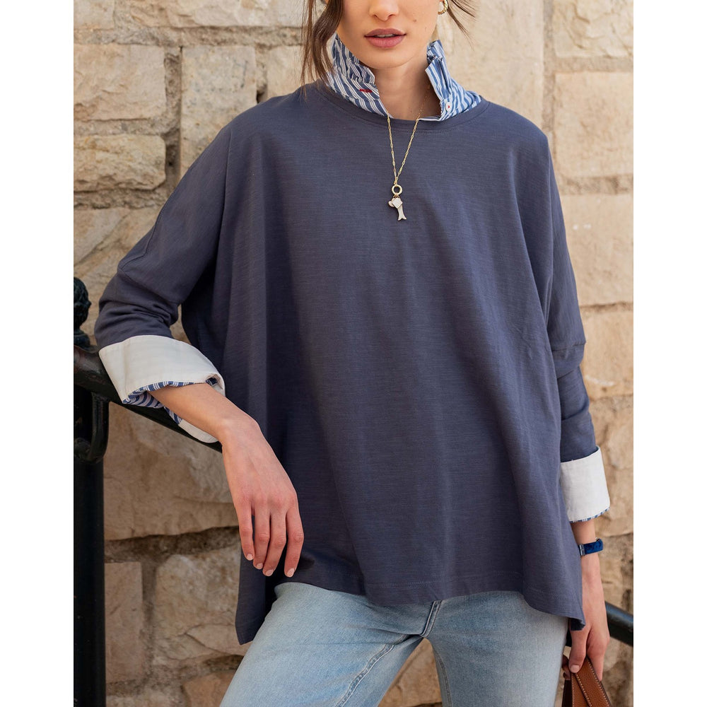 Catalina Slub Tee - Indigo