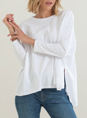 Catalina Slub Tee - White