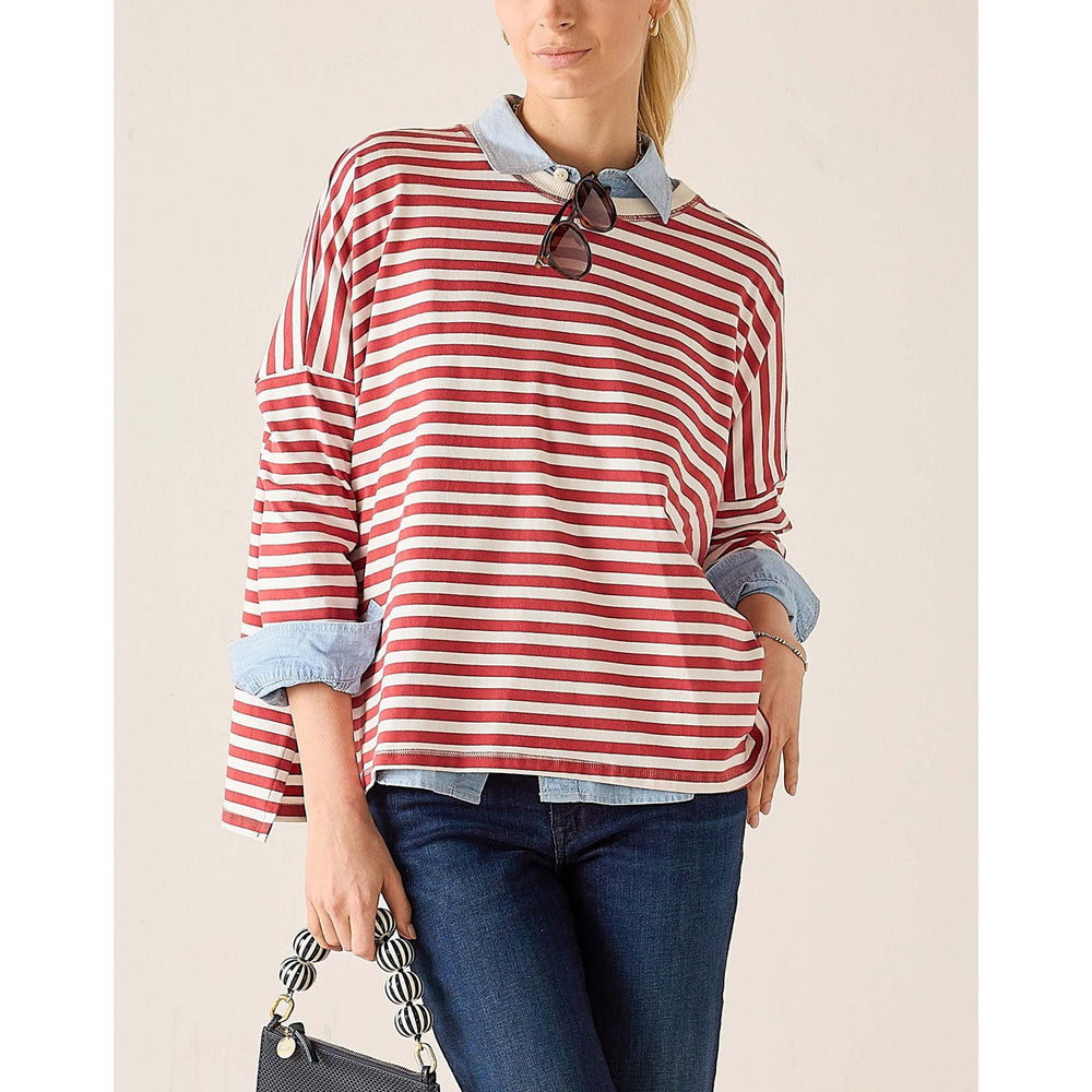 Catalina Jersey Tee - Currant