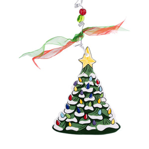 Vintage Tree Flat Ornament