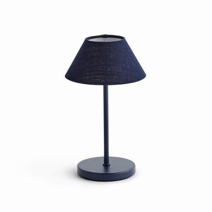 ALLUNA CORDLESS LAMP LINEN SHADE 10"