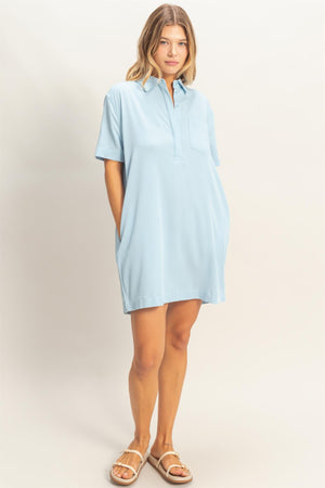 Collared Shirt Dress