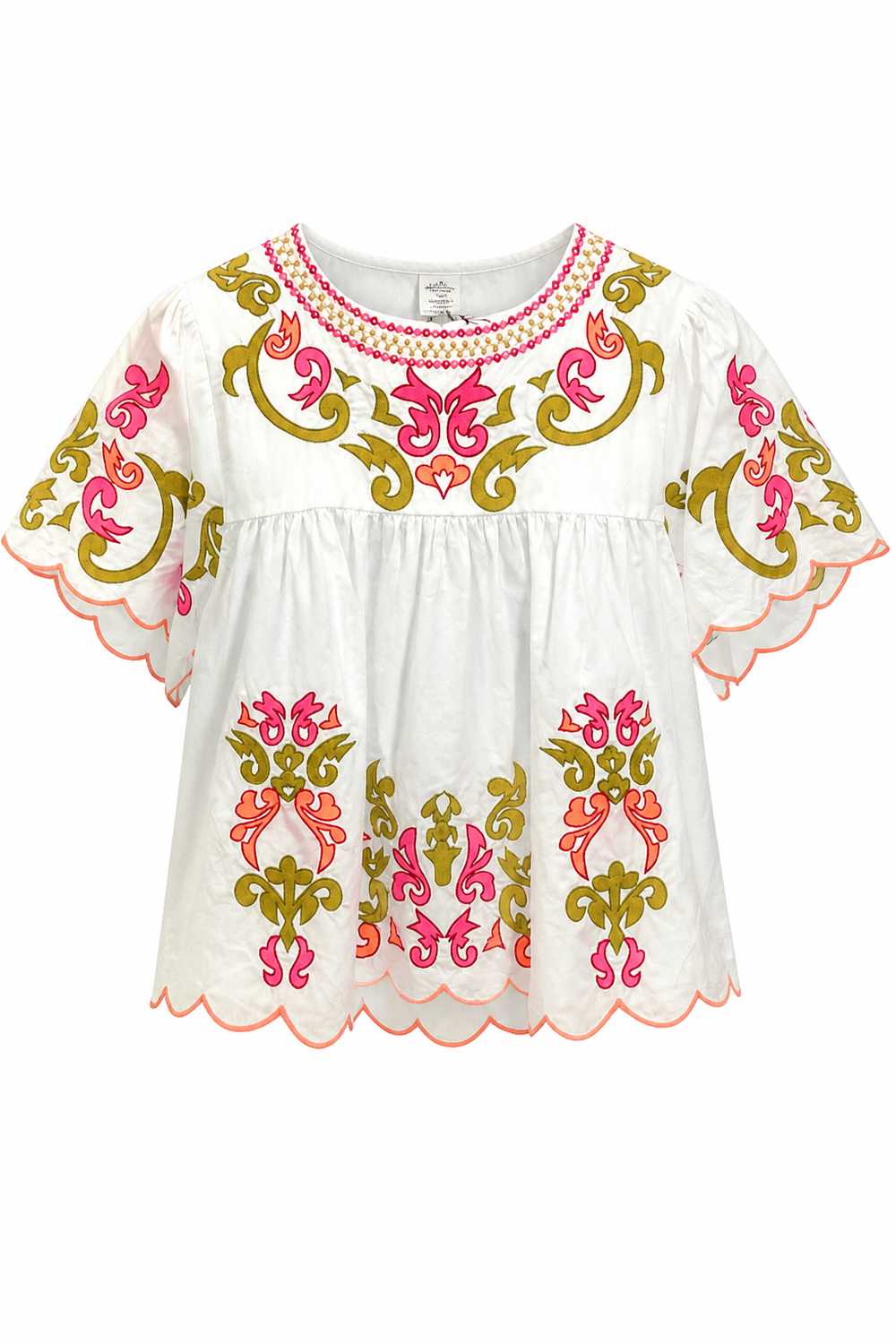 Embroidered Detail Top