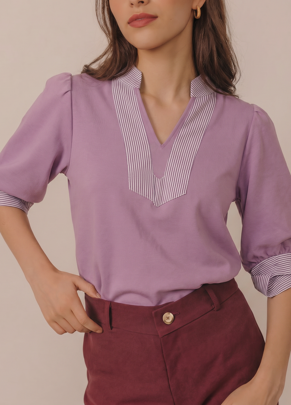 Solid & Stripe Top