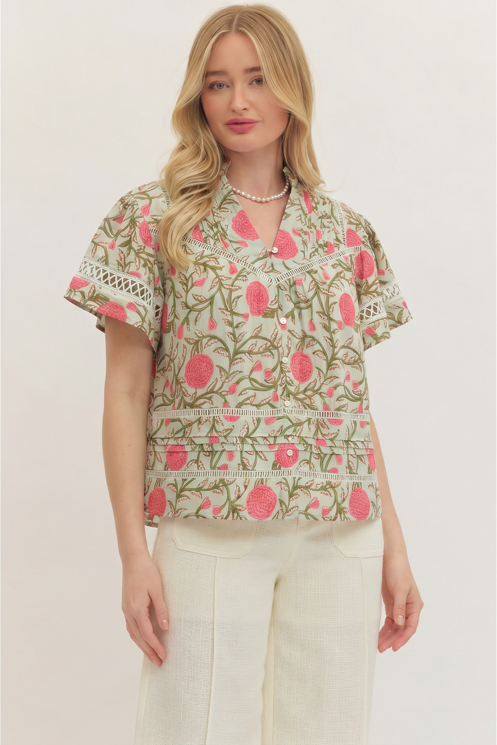 Flutter Sleeve Top