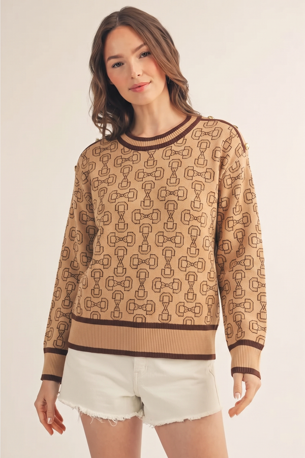 Horsebit Sweater Top