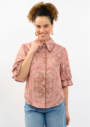 Bandana Shirt Top