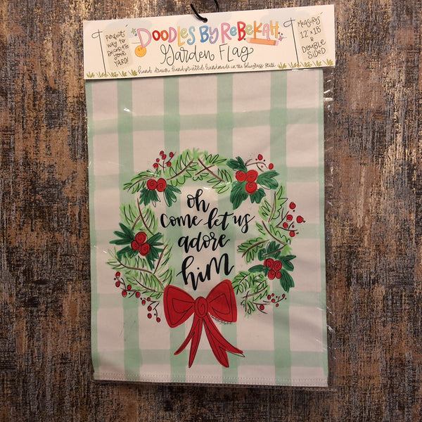 Adore Him Garden Flag
