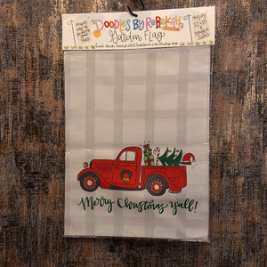 Christmas Truck Garden Flag