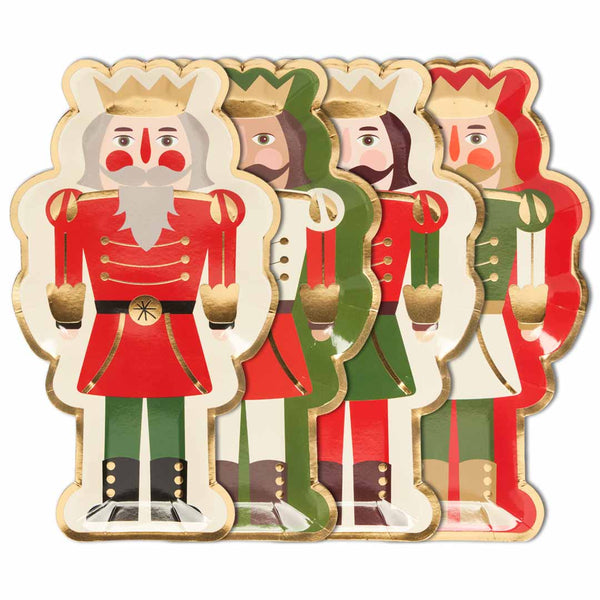 Nutcracker Salad Plate Nutcracker Christmas Assorted/8pkg
