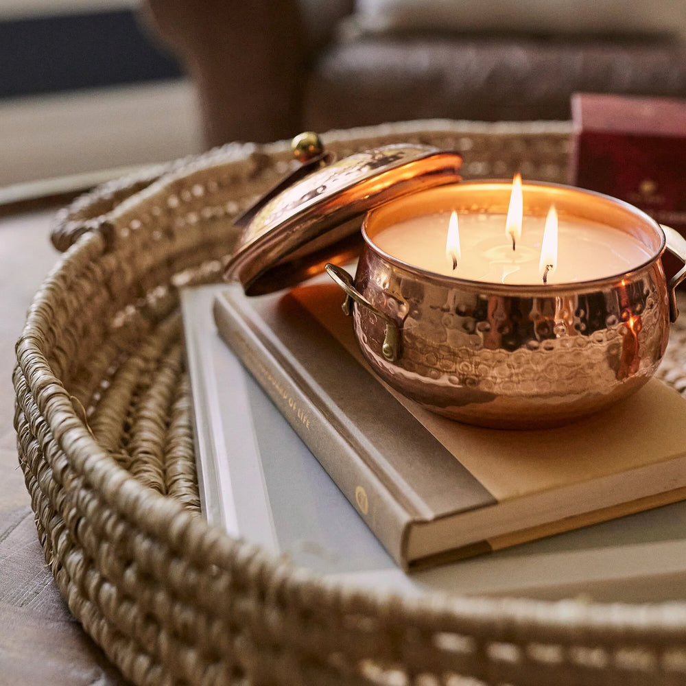 Simmered Cider Poured Candle, Copper Pot 3-Wick