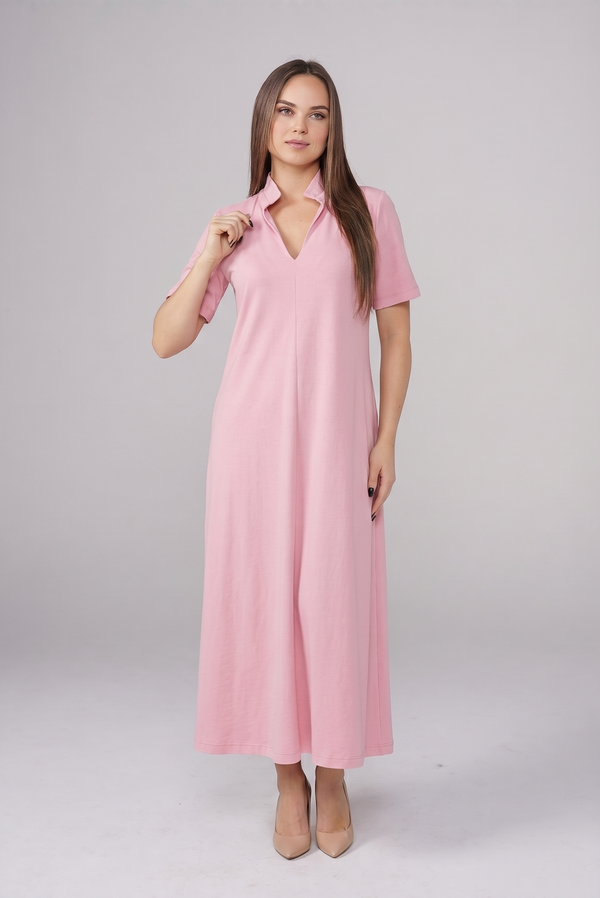 Pink Audrey Midi Dress