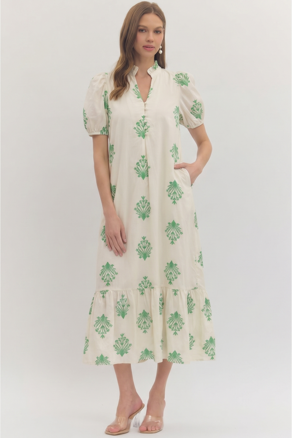 Botanical Midi Dress