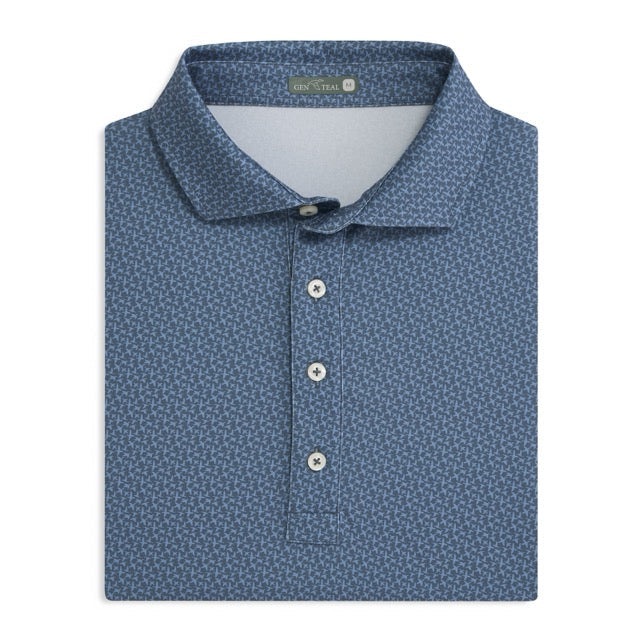 Genteal Cobalt Flyaway Performance Polo