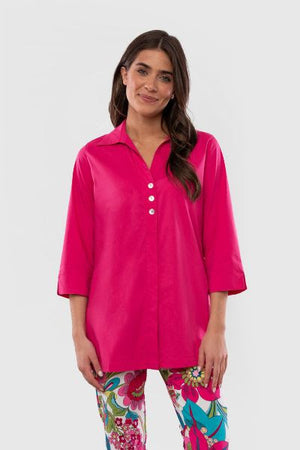 Akoya Shell Button Back Shirt
