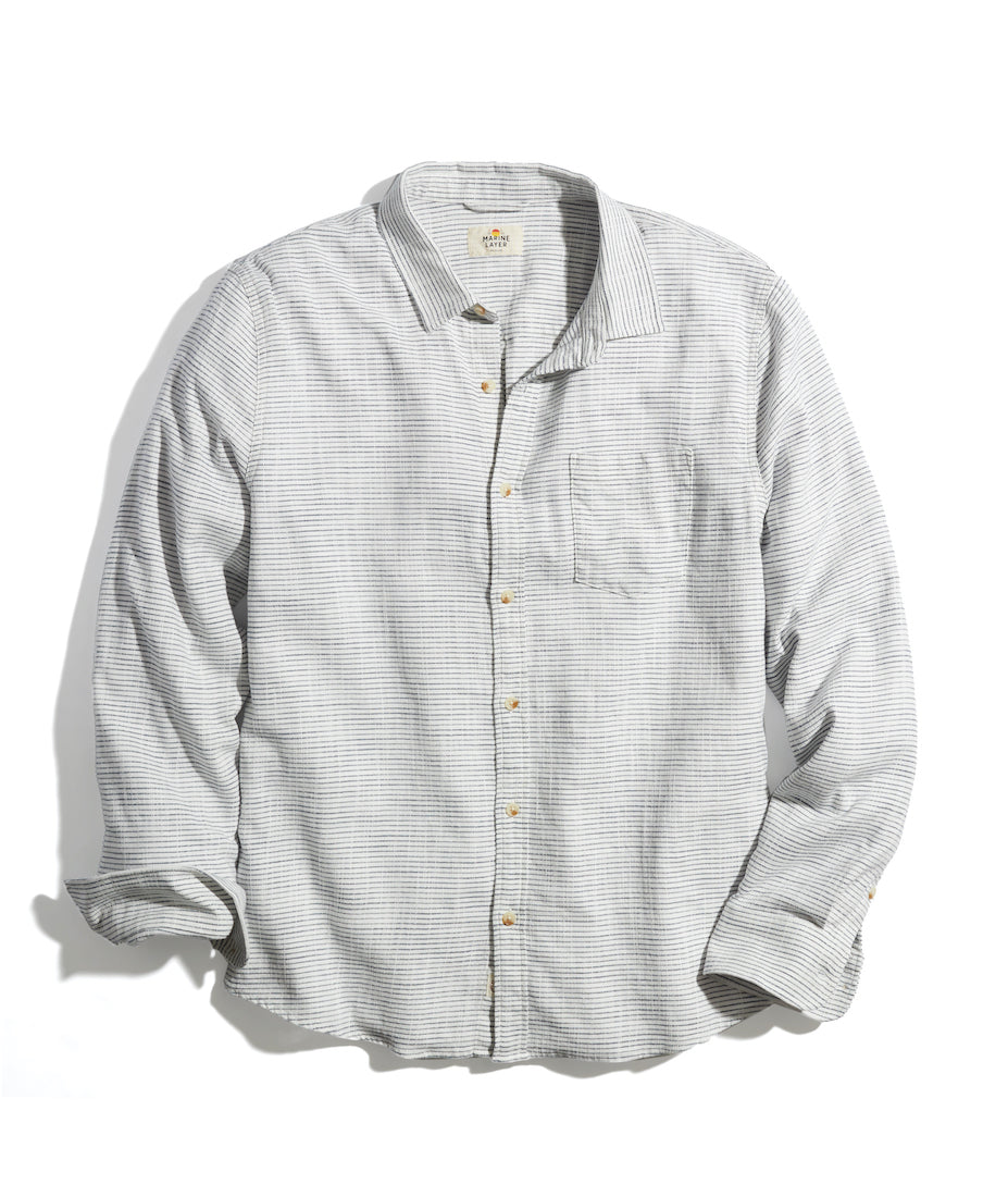 Black Stripe Classic Stretch Selvage Shirt