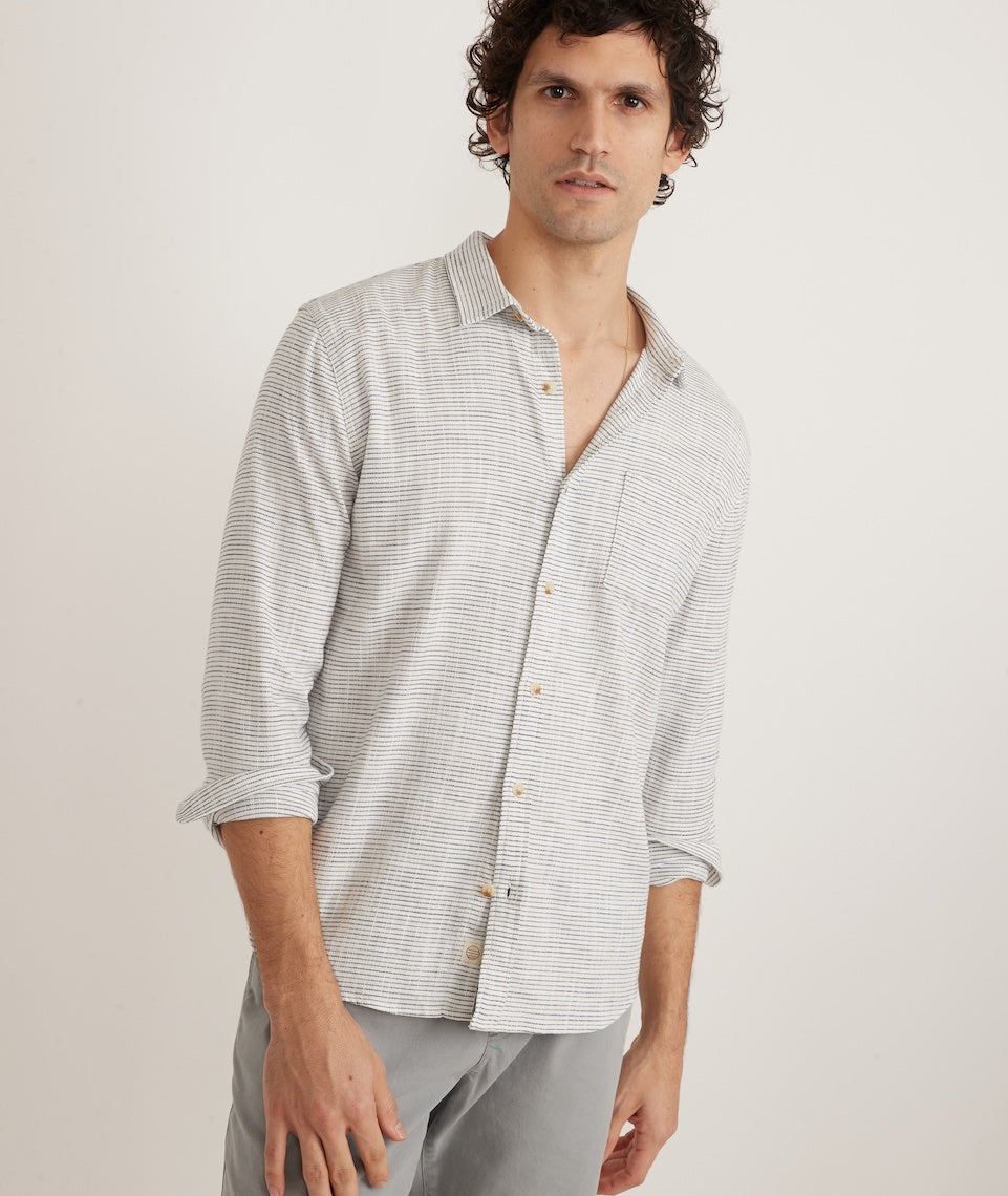 Black Stripe Classic Stretch Selvage Shirt