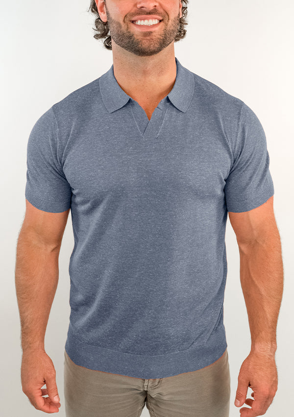 Summer Linen-Blend Polo