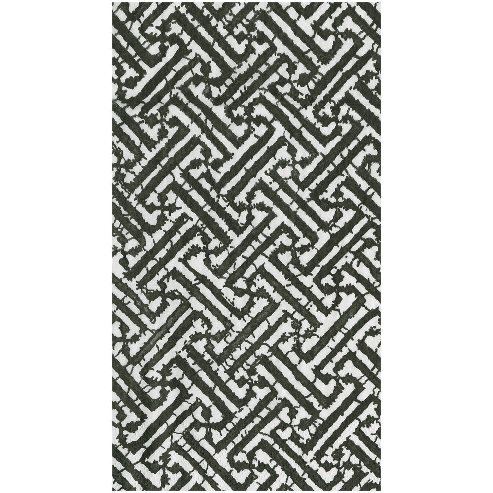 Fretwork Black Guest Towel