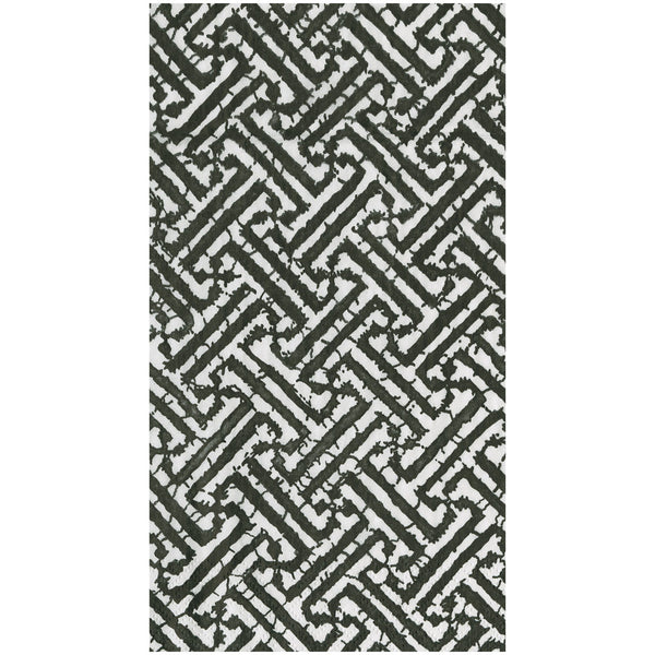 Fretwork Black Guest Towel